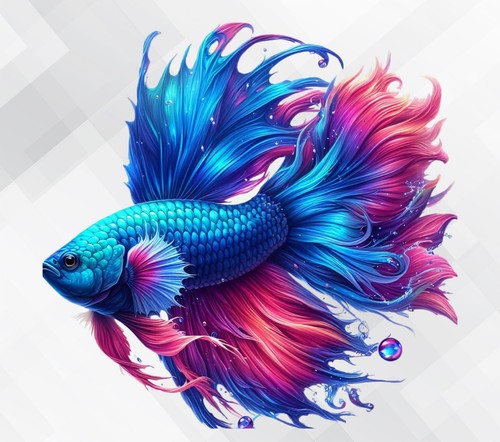 Siamese fighting fish wall - siamese,