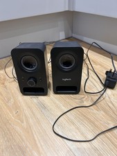 Logitech Z150 Stereo PC Speakers Midnight Black Tested Working Excellent Condit