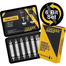 6 Pack Damaged Screw Extractor