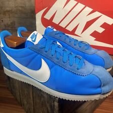 Nike Classic Cortez Nylon (2017) Retro VTG Blue White Forrest Gump OG Box - UK10