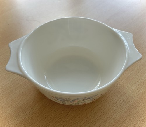 Vintage pyrex blue iris