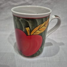 Christmas apple mug xmas red apple coffee mug Regent Stone vintage mug 275ml