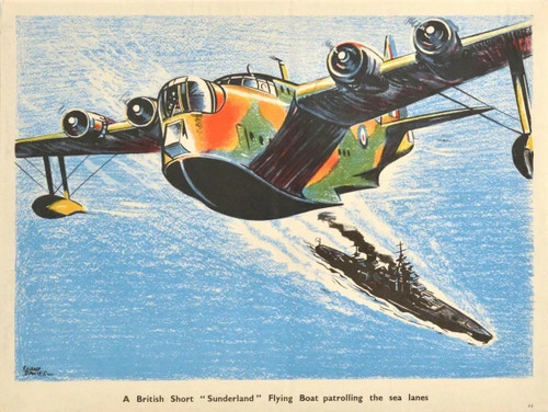 British short sunderland - short,