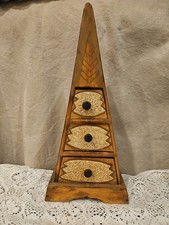 Vintage Wooden Pyramid Style