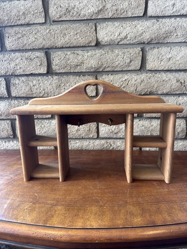 Vtg handmade solid oak - handmade,