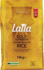 Laila Longer Basmati Rice 10kg – Premium Extra Long Aromatic Grain Rice
