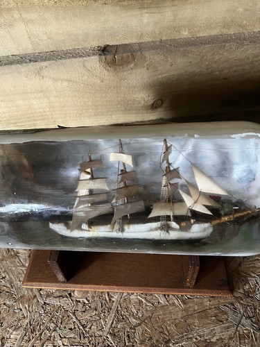 Vintage ship bottle - vintage, in