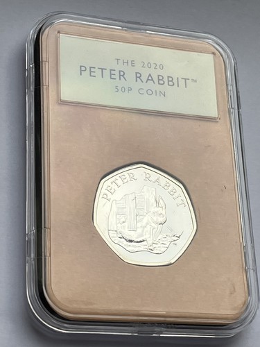 2020 peter rabbit 50p - coin, in
