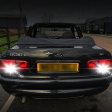 2Pcs Reverse Rearward Light Bulbs LED CANBUS 1156 382 BA15s For Escort Estate