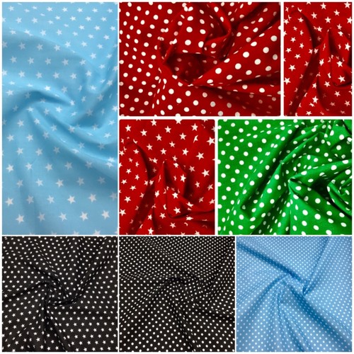 Polycotton dotty polka dot and - dotty,