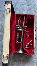 Vintage Weymann Keystone State Phila 5946 Trumpet Martin Elkhart Mouthpiece Case