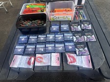 Job Lot 80+Pole Rigs  100+ Pole Floats 14+spools Of New Line Pole Line & Bits