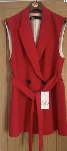 Gorgeous red zara longline - zara,