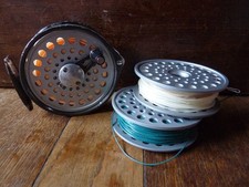 Vintage Intrepid Gear Fly,Regular size , with 2no spare spools, 3 lines in total