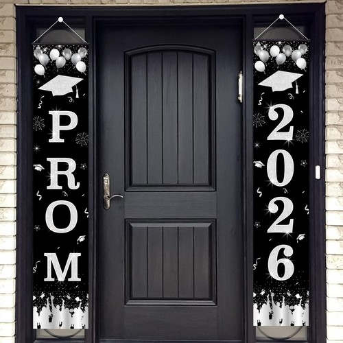 Black and silver graduation - black,
