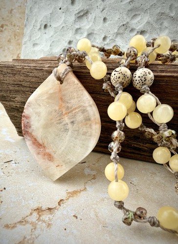 Natural honey cream calcite - natural,