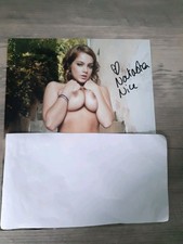NATASHA NICE SIGNED 10 X 8 AUTOGRAPHED SEXY STUNNING PORN PHOTO....REAL