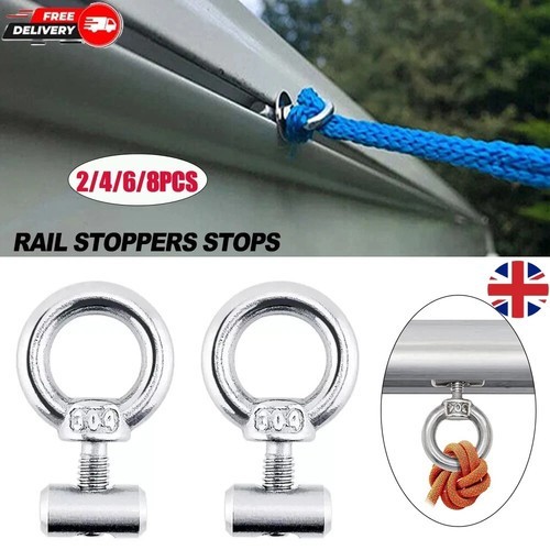 Stainless steel awning rail - 2x,