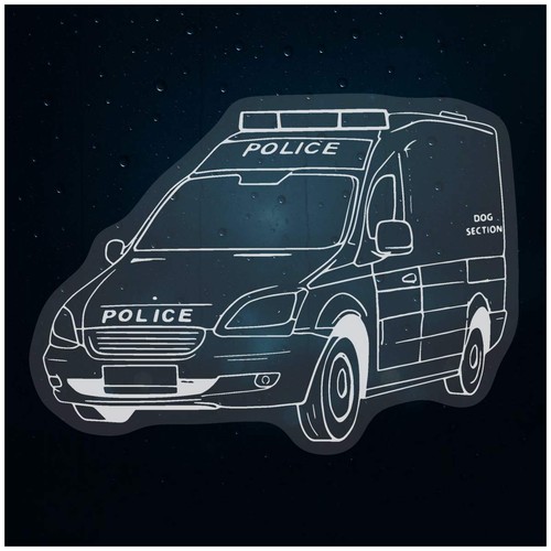 Police dog van static window - 'police,