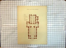 Original Old Antique Print