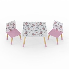 Child's Peppa Pig Themed Table and 2 Chairs Set, 18 Months to 6 Years