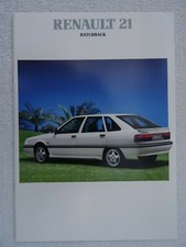 Renault 21 Hatchback brochure 1989 - TS, GTS, GTX, Automatic, TXE, TXi, TD, GTD