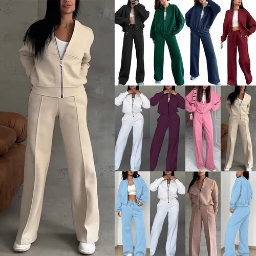 Ladies 2pcs joggers tracksuit - ladies,