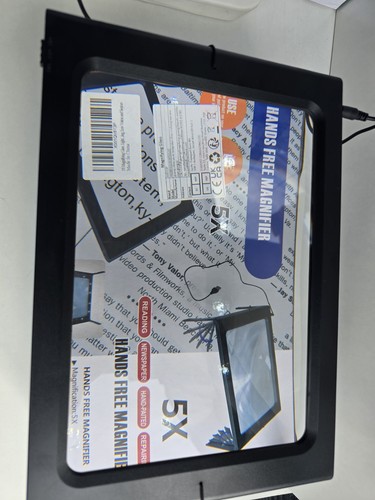 Hands free magnifier with - hands-free,