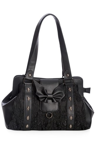 Black punk rockabilly flocking - black,