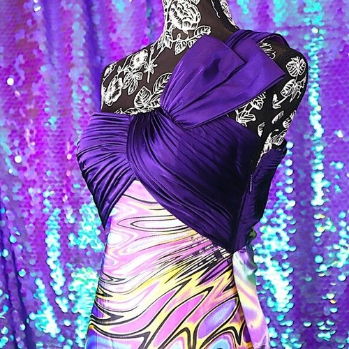 Purple gown femme - gown,