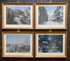 Set of four framed prints of Coventry by Alan Firth, See description