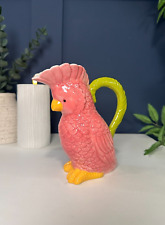 Pink Parrot Ceramic Jug |