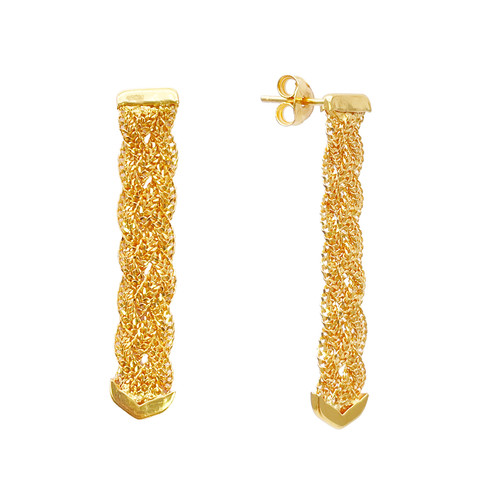 22ct gold filigree earrings - 22ct,