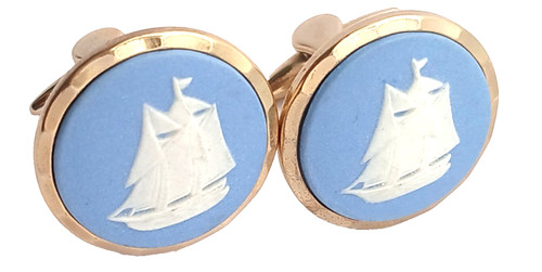 Wedgwood cufflinks jasperware - cufflinks,