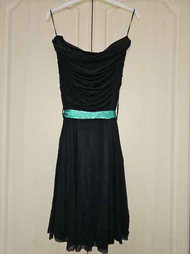 Black strapless dress - strapless,