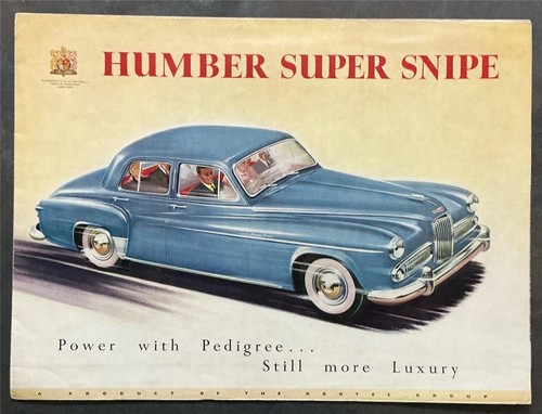 Humber super snipe car - humber,