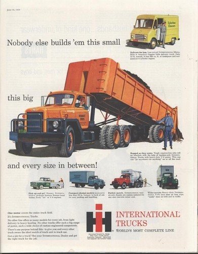 International dump truck - international, old