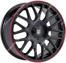 17" Black Red VR3 Alloy Wheels