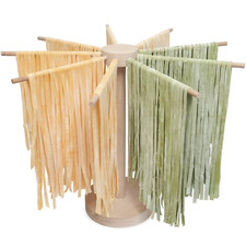 Rotating Pasta Drying Rack Wooden Spaghetti Stand Noodles Drying Holder Hanging 