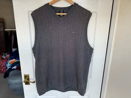 Mens nike grey vest jumper - mens,