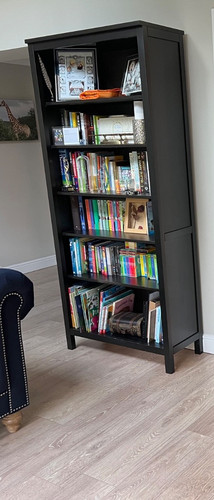 Ikea large black bookcase - large,