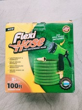FlexiHose 100ft Expandable Hose Pipe – Kink-Free, Brass Fittings, High Flow
