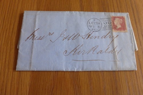 Original letter with penny red - letter,