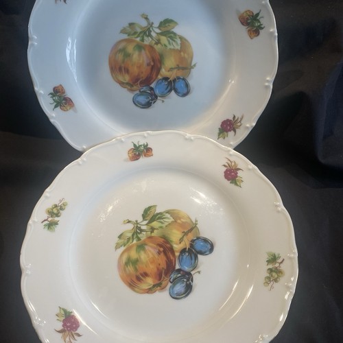 Czechoslovakia plates fruit - plates,