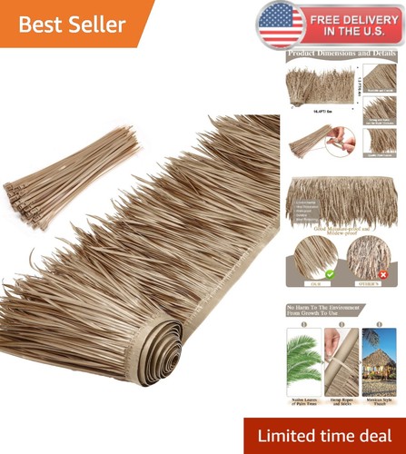 Palm thatch roll 16 4ft - palm,