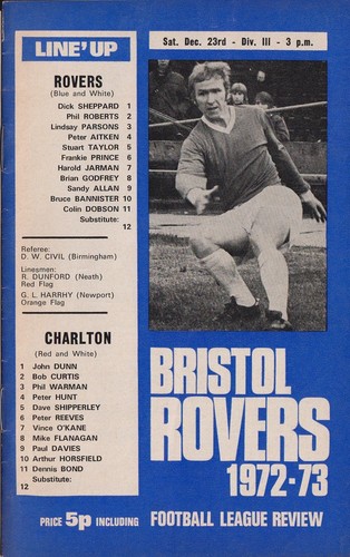 Football programme bristol - football,