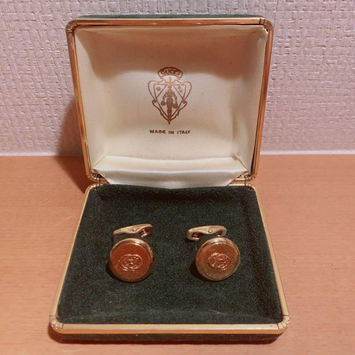 Gucci round cufflinks with - gucci,