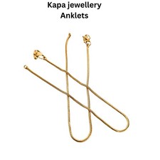 ANKLETS  Traditional Bollywood  Gold Anklets Indian Payal