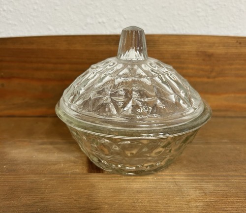 Vintage clear cut glass - clear,