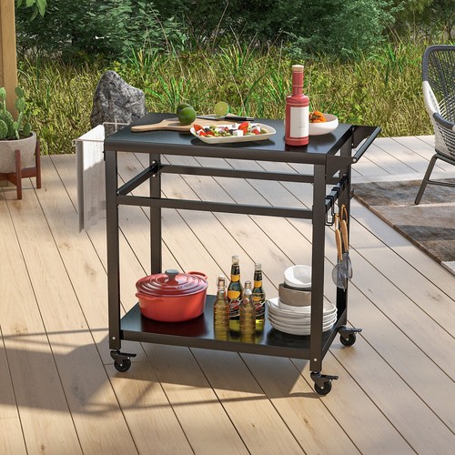 Outdoor grill cart movable - outdoor,